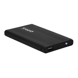 TooQ Caja Externa para Disco Duro 2.5" SATA III Aluminio USB 2.0 TQE-2510B hasta 4TB - Compatible con Windows, Mac, Linux